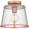 Quoizel Labrant 1-Light Matte Rose Gold Semi-Flush Mount QFL5612MRG - alternate 1